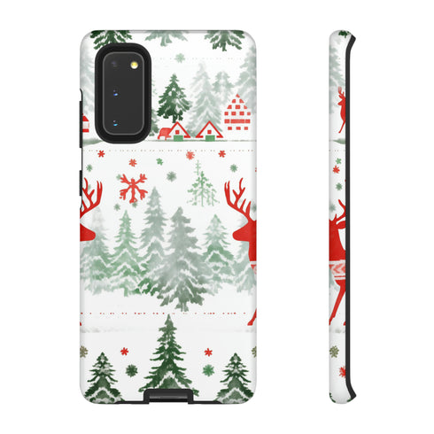 Nordic Christmas Print - Impact Resistant Phone Case Samsung Galaxy S20 Matte